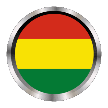 Round - Rings Bolivia America Flags 