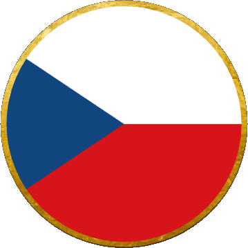 Rond Tchéquie Europe Drapeaux 