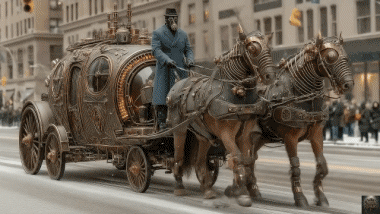Epic Steampunk Vehicule A.I Mix Humor -  Fun 