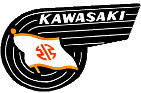 1961-1961 Logo Kawasaki MOTORRÄDER Transport 