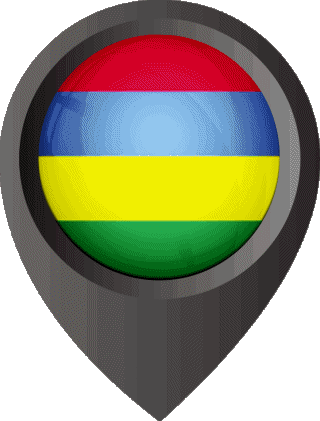 Perno di posizione Mauritius Africa Bandiere 