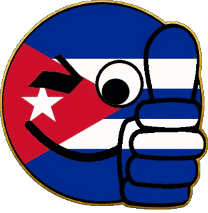 Smiley - OK Cuba America Flags 