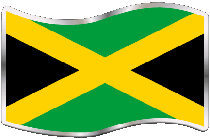 Rectangle Jamaica America Flags 