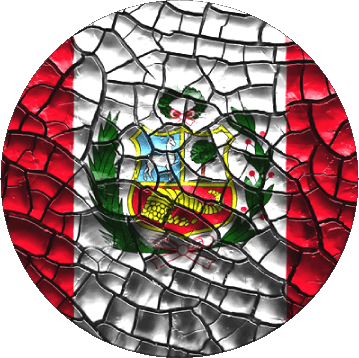 Runde Peru Amerika Fahnen 