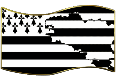 Rectángulo Bretaña Regiones Francia Banderas 