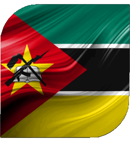 Carré Mozambique Afrique Drapeaux 