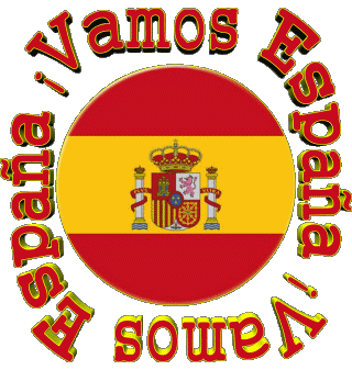 Bandera Vamos España Español Mensajes 