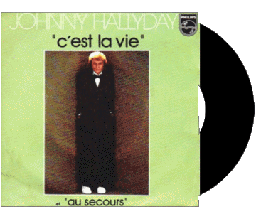 C&#039;est la vie - Au secours-C&#039;est la vie - Au secours Johnny Hallyday Compilación de 70 Francia Música Multimedia 