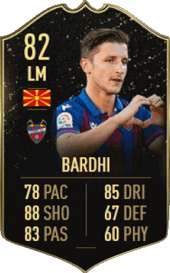 Enis Bardhi Macédoine F I F A - Joueurs Cartes Jeux Vidéo Multi Média 