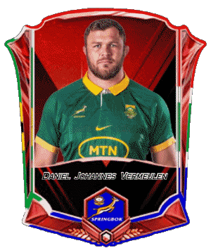 Daniel Johannes Vermeulen Team 2025 Südafrika Rugby - Spieler Sport 