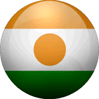 Rond Niger Afrique Drapeaux 