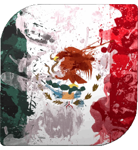 Carré Mexique Amériques Drapeaux 