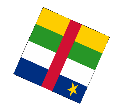Sphere - Cube Centrafrique Afrique Drapeaux 