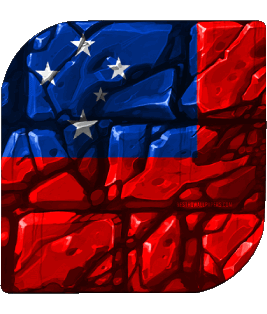 Plaza Samoa Oceanía Banderas 