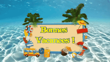 002 Animated Background Bonnes Vacances French Messages 