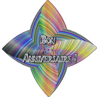 018 Fond Transparent Abstrait - Géométrique Bon Anniversaire Français Messages 