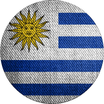 Rond Uruguay Amériques Drapeaux 