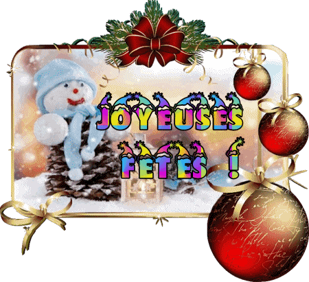 Serie 12 Joyeuses Fêtes (Noël) Französisch Nachrichten 