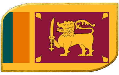 Rectangle Sri Lanka Asie Drapeaux 