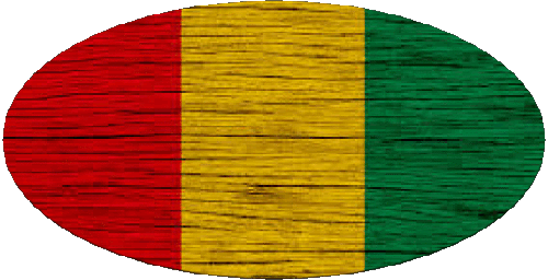 Ovale 01 Guinea Africa Bandiere 