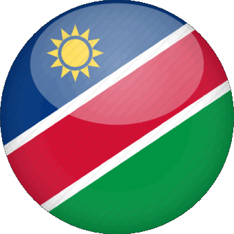 Rond Namibie Afrique Drapeaux 