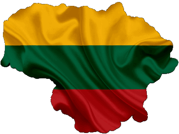 Map Lithuania Europe Flags 