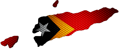 Karte Osttimor Asien Fahnen 