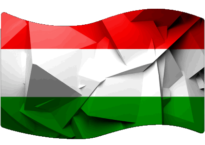 Rechteck Ungarn Europa Fahnen 