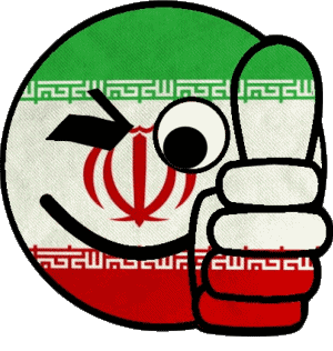 Smiley - OK Iran Asia Flags 
