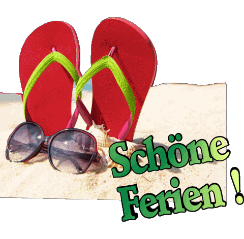 08 Sfondo trasparente Schöne Ferien Tedesco Messagi 