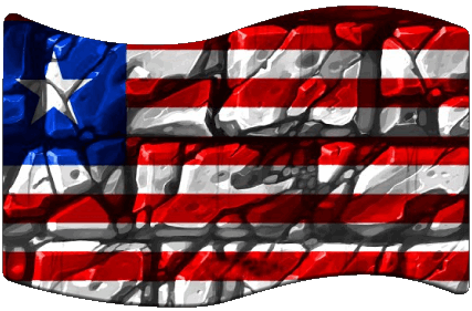 Rectangle Liberia Africa Flags 