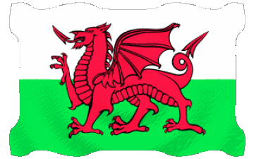 Ondulación Gales Europa Banderas 