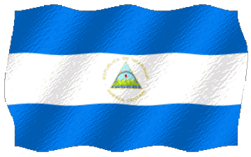 Ondulación Nicaragua América Banderas 