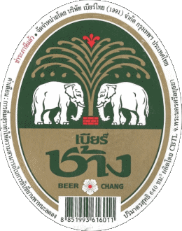 Chang Tailandia Cervezas Bebidas 