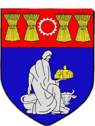 Blazon-Blazon LA CHAPELLE SAINT LUC 10 Departments - Cities France Flags 