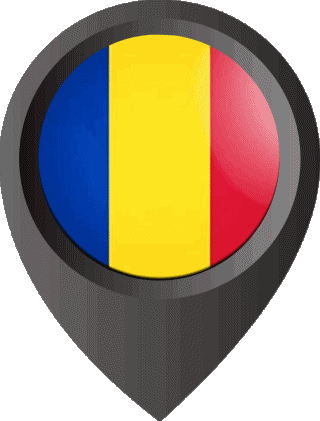 Epingle de Localisation Roumanie Europe Drapeaux 