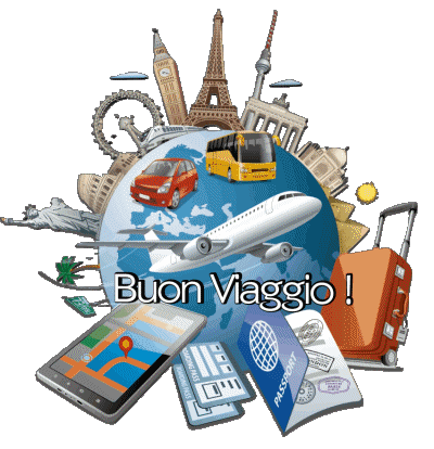 02 Sfondo trasparente Buon Viaggio Italiano Messagi 