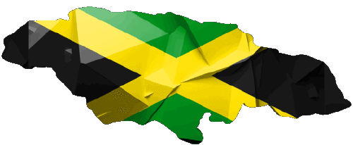 Map Jamaica America Flags 