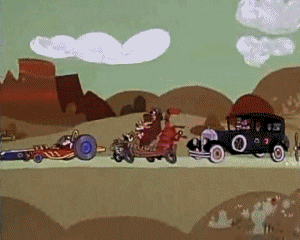 Motors Race Video GIF - 02 Les Fous du volant Dessins Animés TV Cinéma Multi Média 