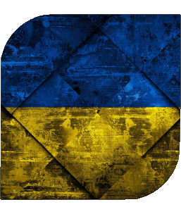 Square Ukraine Europe Flags 