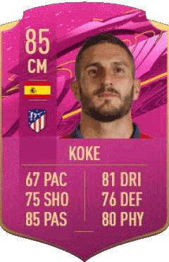Jorge Resurrección - Koke España F I F A - Jugadores  cartas Vídeo Juegos Multimedia 
