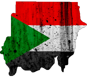 Map Sudan Africa Flags 