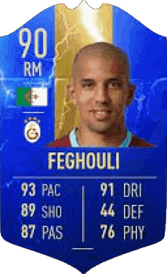 Sofiane Feghouli Algérie F I F A - Joueurs Cartes Jeux Vidéo Multi Média 