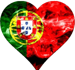 Cuore Portogallo Europa Bandiere 