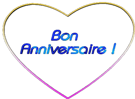 001 Coeur Bon Anniversaire Francese Messagi 