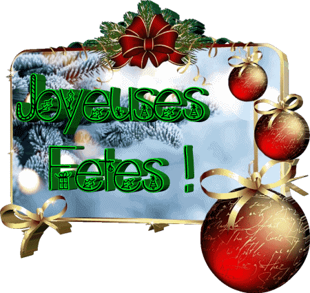 Serie 15 Joyeuses Fêtes (Noël) Francés Mensajes 