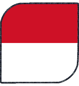 Square Monaco Europe Flags 