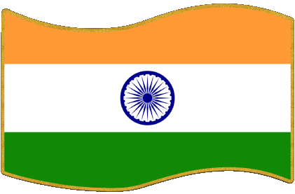 Rectángulo India Asia Banderas 