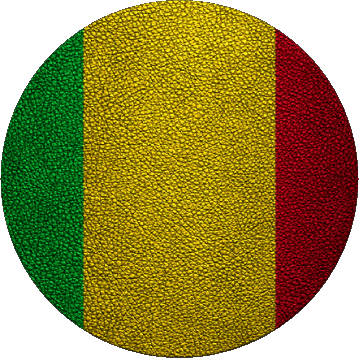 Rond Mali Afrique Drapeaux 