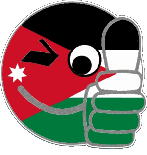 Faccina - OK Giordania Asia Bandiere 